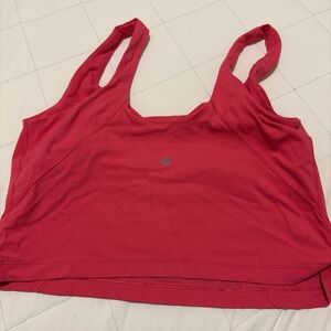 Lululemon hot pink Sports Bra Tank with Logo